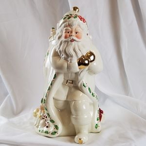 Lenox Holiday Santa Cookie Jar